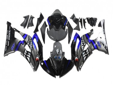 08-16 Grey Blue Shark Yamaha YZF R6 Motorcycle Fairings