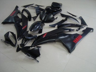 08-16 Matte Black Yamaha YZF R6 Motorcycle Fairings