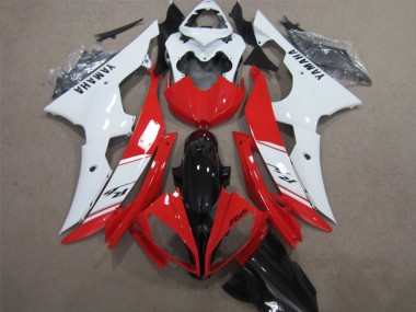 08-16 Red White Black Decal Yamaha YZF R6 Motorcycle Fairings