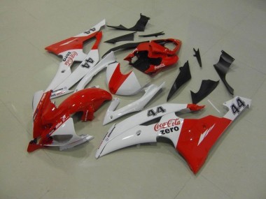 08-16 White Red Coca Cola Zero 44 Yamaha YZF R6 Motorcycle Fairings