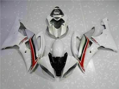 08-16 White Yamaha YZF R6 Motorcycle Fairing