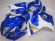 08-19 Blue White Suzuki GSXR 1300 Hayabusa Motorcycle Bodywork