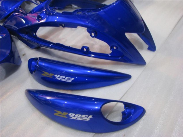 08-19 Blue White Suzuki GSXR 1300 Hayabusa Motorcycle Bodywork