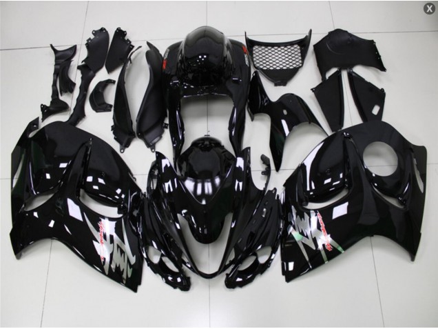 08-19 Glossy Black Suzuki GSXR 1300 Hayabusa Motorcycle Fairings