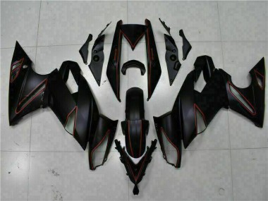 09-11 Black Red Kawasaki EX650 Motorcycle Fairings