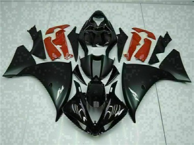 09-11 Black Red Yamaha YZF R1 Motorcycle Fairings