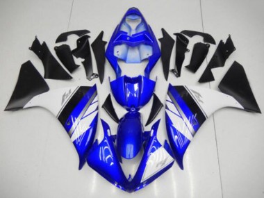 09-11 Blue White Black Yamaha YZF R1 Motorcycle Fairings