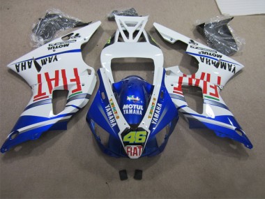 09-11 Blue White Motul Dunlop 46 Yamaha YZF R1 Motorcycle Fairing