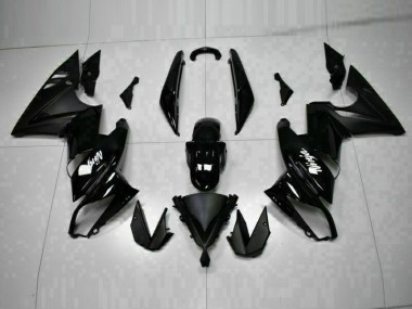 09-11 Glossy Black Kawasaki EX650 Motorcycle Fairings