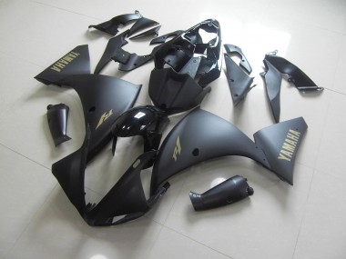 09-11 Matte Black Gold Sticker Yamaha YZF R1 Motorcycle Fairings