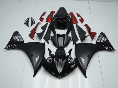 09-11 Matte Black Yamaha YZF R1 Motorcycle Fairing