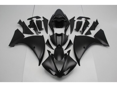 09-11 Matte Black Yamaha YZF R1 Motorcycle Fairings