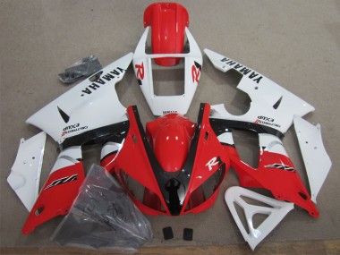 09-11 Red White Black Yamaha YZF R1 Motorcycle Fairings