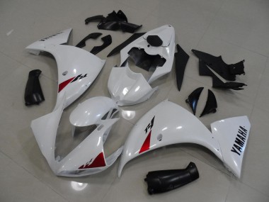 09-11 White Black Yamaha YZF R1 Motorcycle Fairings