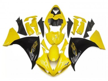 09-11 Yellow Black Yamaha YZF R1 Motorcycle Fairings