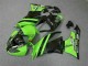 09-12 Black Green 3M Touch4 Kawasaki ZX6R Motorcycle Fairings