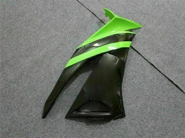 09-12 Black Green 3M Touch4 Kawasaki ZX6R Motorcycle Fairings