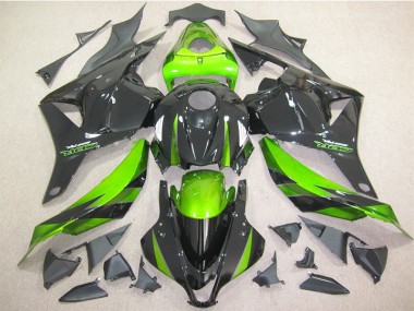 09-12 Black Green Honda CBR600RR Motorcycle Bodywork