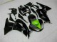 09-12 Black Green Kawasaki ZX6R Full Motorcycle Fairing Kits