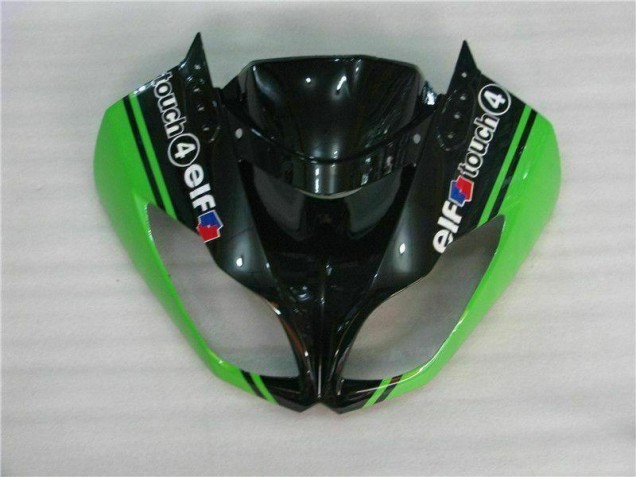 09-12 Black Green Kawasaki ZX6R Motorcycle Fairing Kits