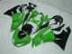 09-12 Black Green Kawasaki ZX6R Motorcycle Fairings