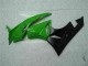 09-12 Black Green Kawasaki ZX6R Motorcycle Fairings