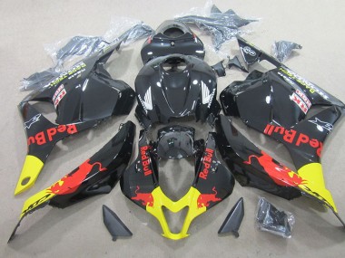 09-12 Black Red Bull Honda CBR600RR Motorcycle Fairing