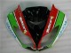 09-12 Black Red Green Motocard Kawasaki ZX6R Motorcycle Fairings