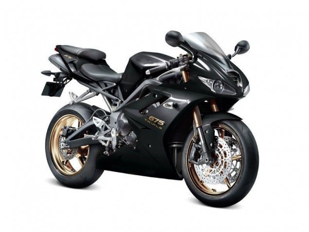 09-12 Black Triumph Daytona 675 Triple Motorcycle Fairings