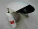 09-12 Black White 3M Touch4 Kawasaki ZX6R Motorcycle Fairing