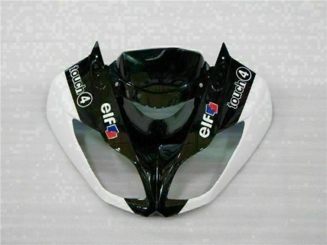 09-12 Black White 3M Touch4 Kawasaki ZX6R Motorcycle Fairings