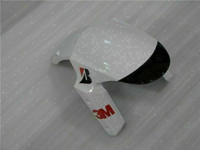 09-12 Black White 3M Touch4 Kawasaki ZX6R Motorcycle Fairings