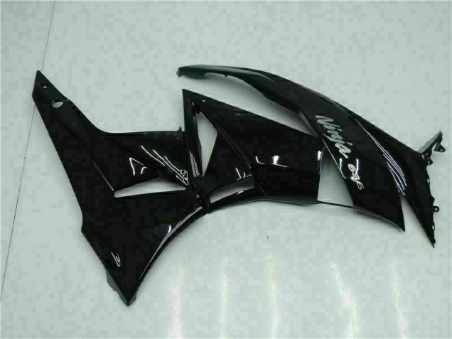 09-12 Black White Ninja 636 Kawasaki ZX6R Motorcycle Fairings