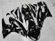 09-12 Black White Ninja Kawasaki ZX6R Motorcycle Fairings