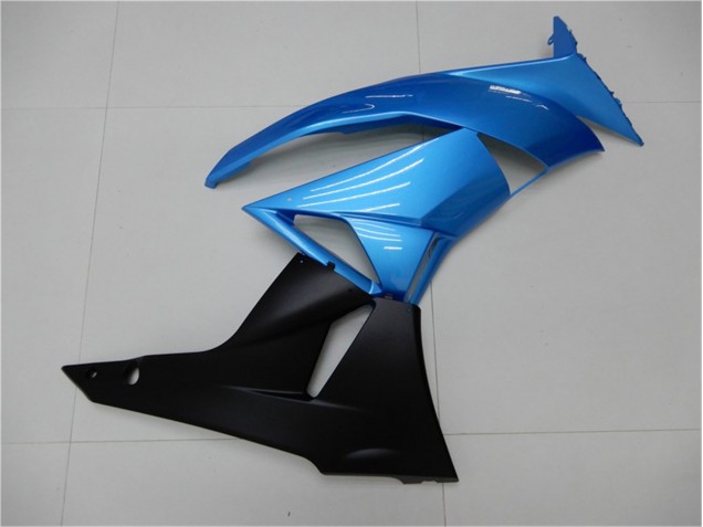 09-12 Blue Black Kawasaki ZX6R Motorcycle Fairing