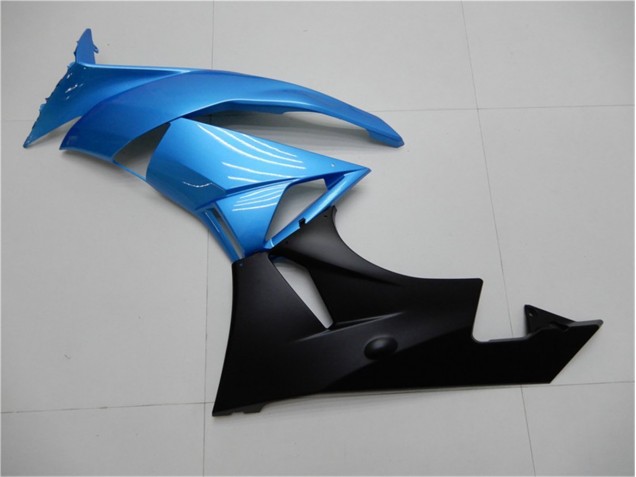 09-12 Blue Black Kawasaki ZX6R Motorcycle Fairing