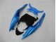 09-12 Blue Black Kawasaki ZX6R Motorcycle Fairing