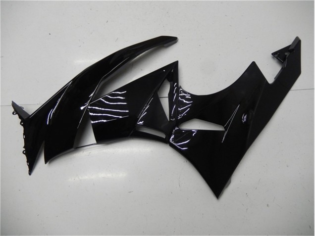 09-12 Glossy Black Kawasaki ZX6R Motorcycle Fairings