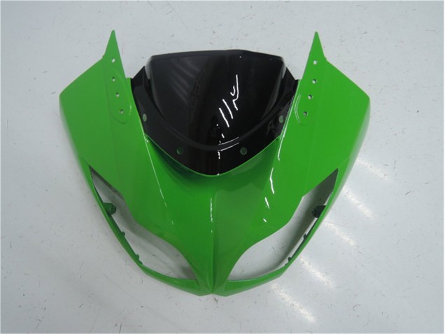 09-12 Green Black Kawasaki ZX6R Motorcycle Bodywork