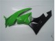 09-12 Green Black Kawasaki ZX6R Motorcycle Bodywork