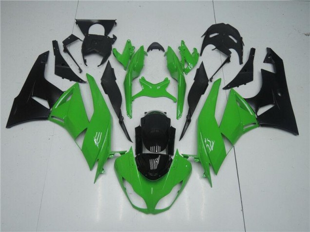 09-12 Green Black Kawasaki ZX6R Motorcycle Bodywork