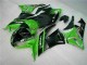 09-12 Green Black Kawasaki ZX6R Motorcycle Fairing