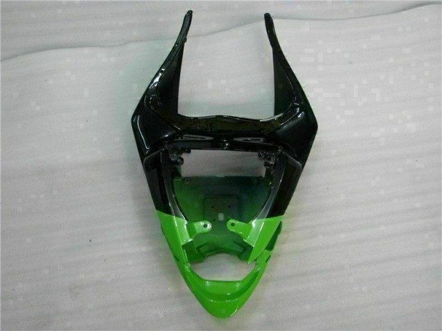 09-12 Green Black Kawasaki ZX6R Motorcycle Fairing