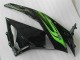 09-12 Green Black Kawasaki ZX6R Motorcycle Fairings