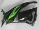 09-12 Green Black Kawasaki ZX6R Motorcycle Fairings