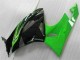 09-12 Green Black Kawasaki ZX6R Motorcycle Fairings