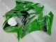 09-12 Green Black LeoVince Kawasaki ZX6R Motorcycle Fairings