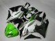 09-12 Green Black White 25 Kawasaki ZX6R Motorcycle Fairings