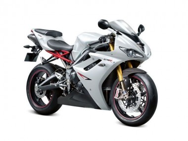 09-12 Pearl White Black Triumph Daytona 675 Triple Motorcycle Fairings