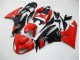 09-12 Red Black Kawasaki ZX6R Motorcycle Fairings